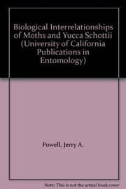 Tapa de Biological interrelationships of moths and Yucca schottii