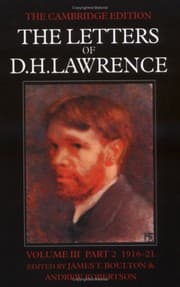 Tapa de The Letters of D. H. Lawrence, Vol. 3, Part. 2: 1916-21