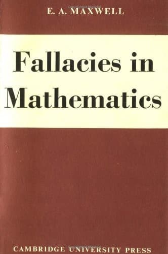 Tapa de Fallacies in mathematics