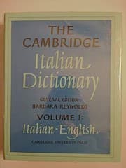 Tapa de The Cambridge Italian Dictionary: Volume 1, Italian-English
