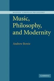 Tapa de Music, Philosophy, and Modernity (Modern European Philosophy)