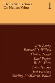 Tapa de The Tanner Lectures on Human Values (Tanner Lectures in Human Values)