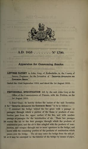 Tapa de Specification of John Gray