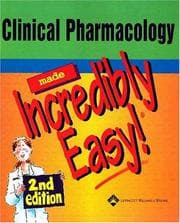 Tapa de Clinical Pharmacology Made Incredibly Easy!