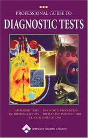 Tapa de Professional Guide to Diagnostic Tests