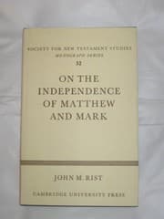 Tapa de On the independence of Matthew and Mark