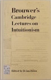 Tapa de Brower's Cambridge lectures on intuitionism