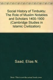 Tapa de Social history of Timbuktu