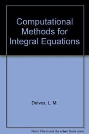 Tapa de Computational methods for integral equations