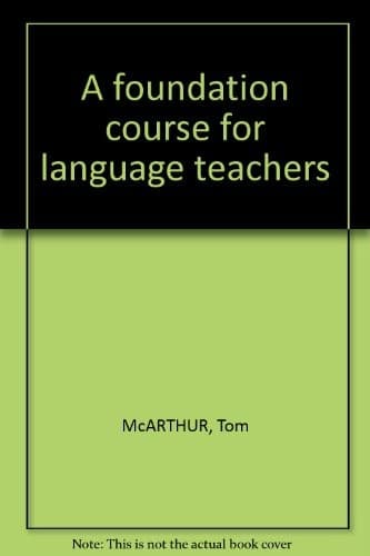 Tapa de A foundation course for language teachers