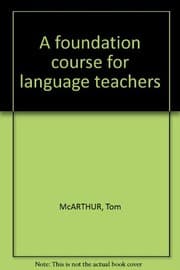 Tapa de A foundation course for language teachers