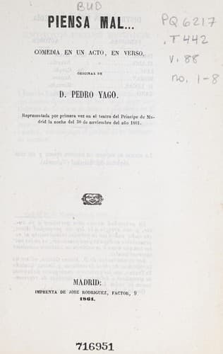 Tapa de Piensa mal--