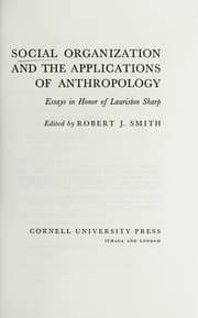 Tapa de Social organization and the applications of anthropology