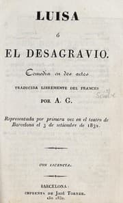 Tapa de Luisa, o, El desagravio