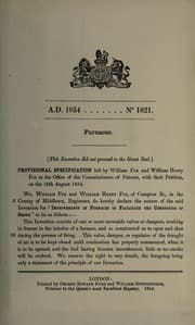 Tapa de Specification of William Fox and William Henry Fox