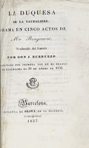 Tapa de La duquesa de la Vaubaliere