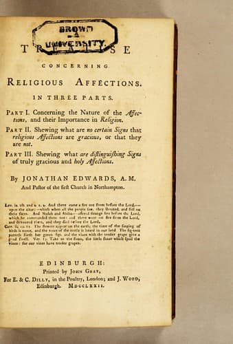 Tapa de A treatise concerning religious affections