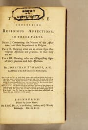 Tapa de A treatise concerning religious affections