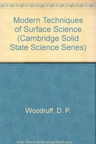 Tapa de Modern techniques of surface science