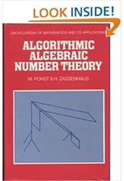 Tapa de Algorithmic algebraic number theory