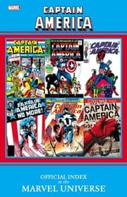 Tapa de Captain America: Official Index to the Marvel Universe