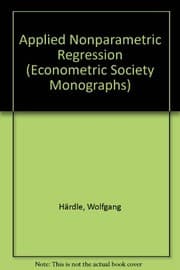 Tapa de Applied nonparametric regression