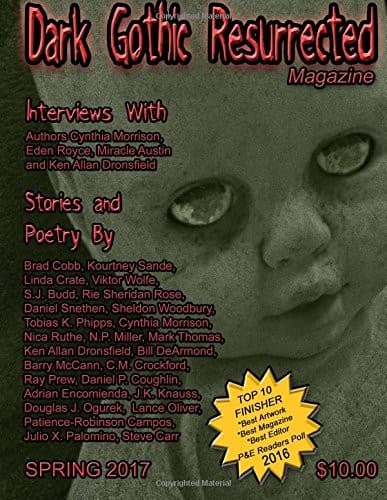 Tapa de Dark Gothic Resurrected Magazine Spring 2017
