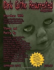 Tapa de Dark Gothic Resurrected Magazine  Spring 2017