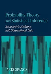 Tapa de Probability Theory and Statistical Inference: Econometric Modeling with Observational Data