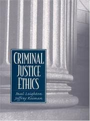 Tapa de Criminal justice ethics
