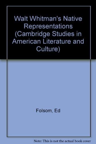 Tapa de Walt Whitman's native representations