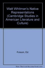Tapa de Walt Whitman's native representations