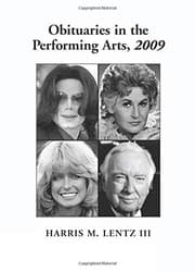 Tapa de Obituaries in the Performing Arts, 2009: Film, Television, Radio, Theatre, Dance, Music, Cartoons and Pop Culture
