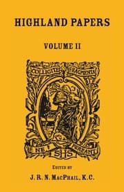 Tapa de Highland Papers: Vol. II
