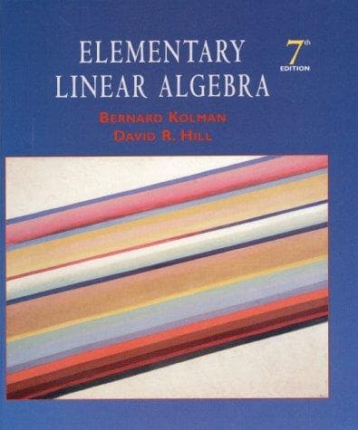 Tapa de Elementary linear algebra.