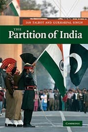 Tapa de Cambridge University Press The Partition Of India
