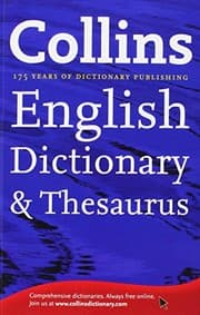Tapa de Collins English Dictionary and Thesaurus
