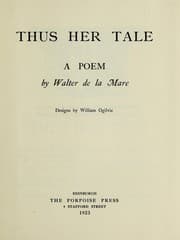 Tapa de Thus her tale poem