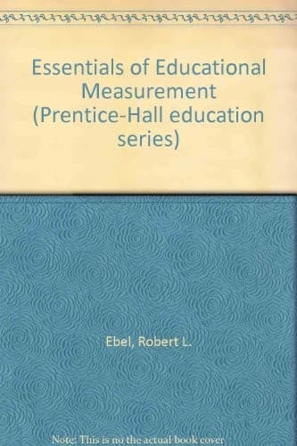 Tapa de Essentials of educational measurement