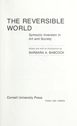 Tapa de The reversible world