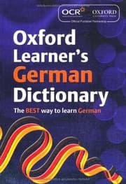 Tapa de OCR Oxford Learner's German Dictionary