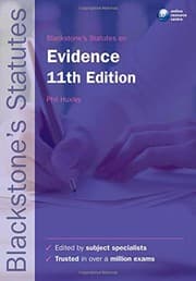 Tapa de Blackstone's Statutes on Evidence
