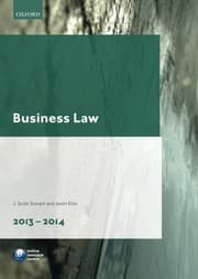 Tapa de Business Law 2013-2014
