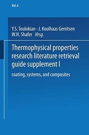 Tapa de Thermophysical properties research literature retrieval guide