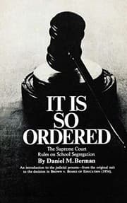 Tapa de It Is So Ordered