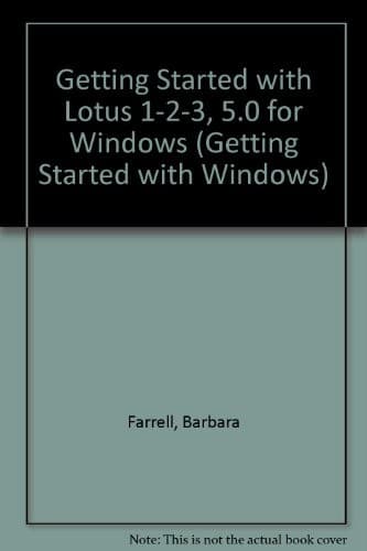 Tapa de Getting started with Lotus 1-2-3, 5.0 for Windows
