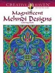 Tapa de Creative Haven Magnificent Mehndi Designs Coloring Book (Adult Coloring)