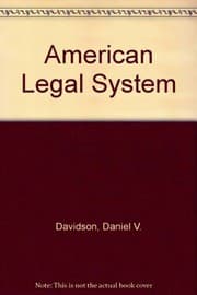 Tapa de The American legal system