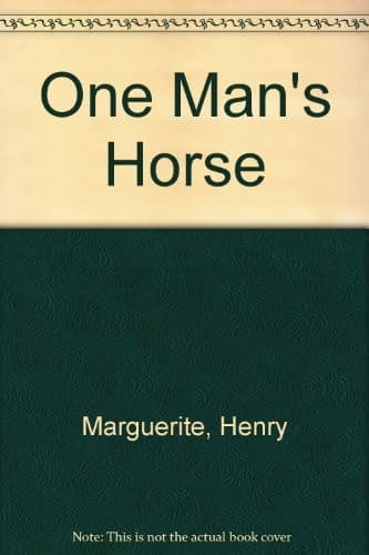 Tapa de One man's horse