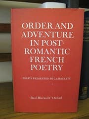 Tapa de Order and adventure in post-romantic French poetry